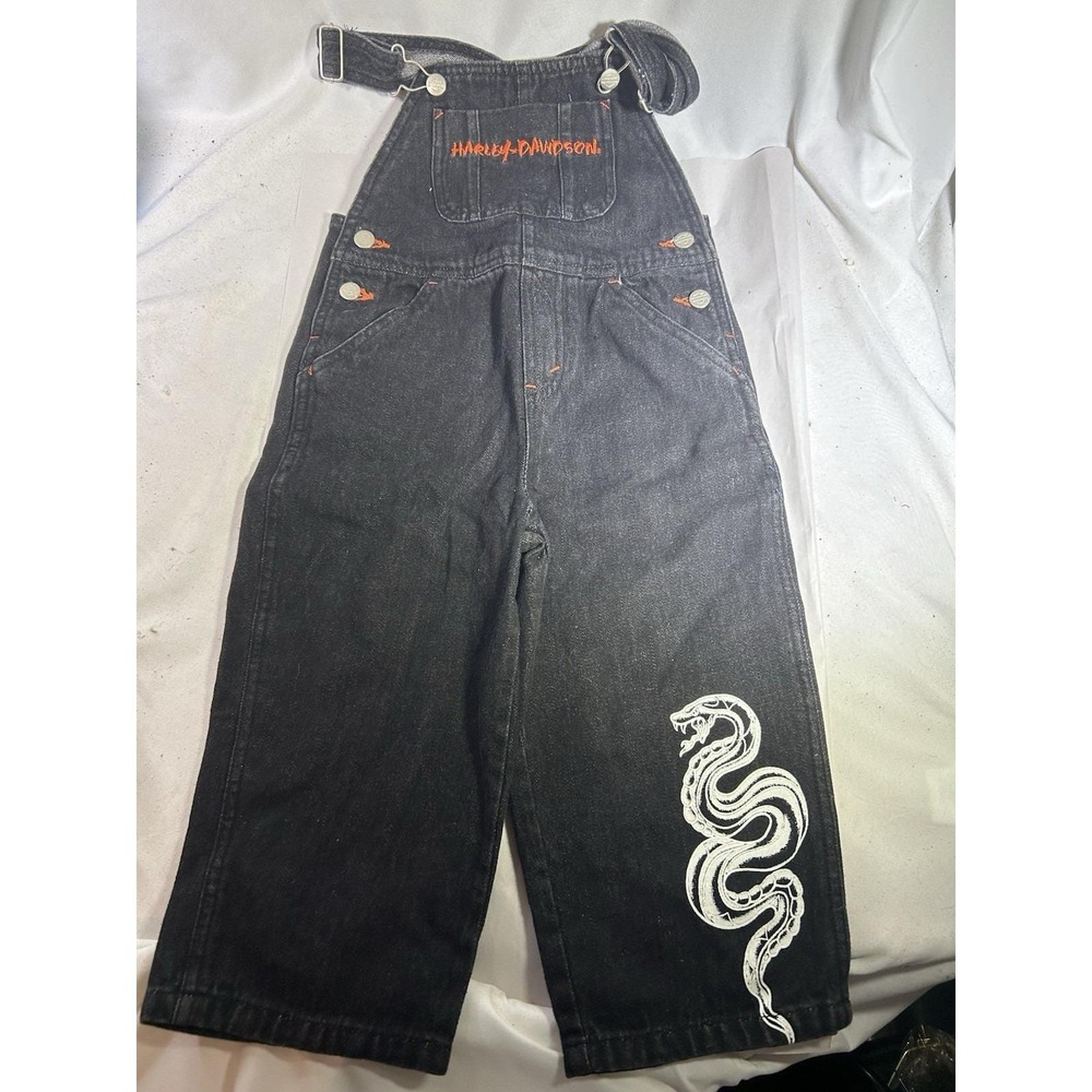 Harley Davidson Motorcycle Snake Denim Overall Cargo 3T Unisex Clothing Youth